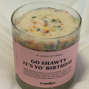 Brand new! Candler Go Shawty Birthday Soy Candle - Multicolor